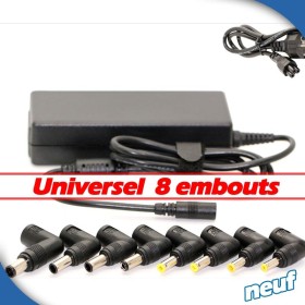Chargeur universel pc portable 8 embouts